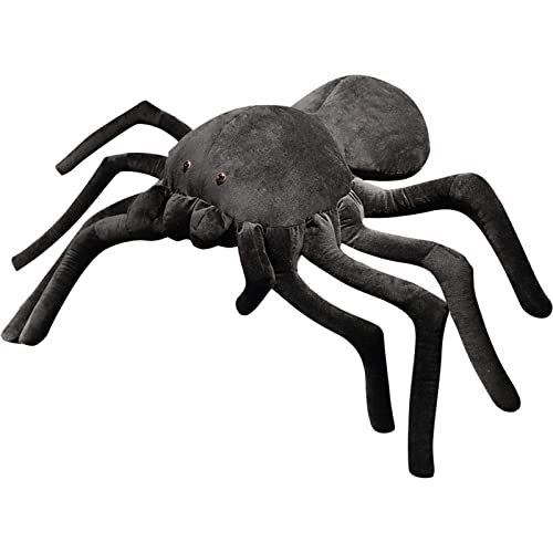 LATAFA Simulation Plüschspinne | Tierisches gefälschtes Spinnenspielzeug | Flippy Spider Halloween-Partygeschenk, Kuschelgeschenke, Tierpuppenspielzeug für Kinder und Erwachsene von LATAFA