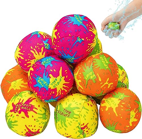 LATERN 30 Stück Wasserbombenbälle, 5CM Wiederverwendbarer Wasserabsorbierender Ball Mini Wasserspritzbälle für Outdoor Wasseraktivitäten Poolstrand Gastgeschenke Sommerliche Wasserkampfspiele von LATERN