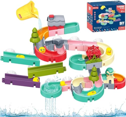 LATERN 62 Stück Badespielzeug für Kinder, Enten Rutsche Bade Spielzeug Wandschienen Dusch Spielzeug Wasserrutschen Badewannen Spielzeug mit Saugnäpfen für 2 3 4 5 6 Jahre Alte Kleinkinder Kinder LATERN 62 Stück Badespielzeug für Kinder, Enten Rutsche Bade Spielzeug Wandschienen Dusch Spielzeug Wasserrutschen Badewannen Spielzeug mit Saugnäpfen für 2 3 4 5 6 Jahre Alte Kleinkinder Kinder von LATERN