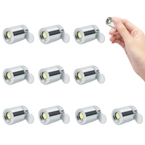 LATRAT 10 Stück Mini weiße LED-Lichter, kleine LED-Leuchten mit Batterien, kleine LED-Leuchten in Miniatur für die Dekoration von Geburtstagsfeiern Bar DIY Puppenhaus, weißes Licht LATRAT 10 Stück Mini weiße LED-Lichter, kleine LED-Leuchten mit Batterien, kleine LED-Leuchten in Miniatur für die Dekoration von Geburtstagsfeiern Bar DIY Puppenhaus, weißes Licht von LATRAT