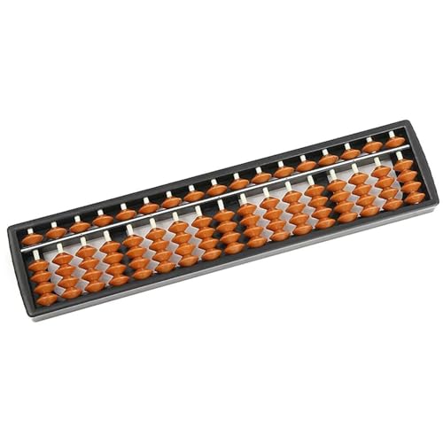 LATRAT Kunststoff Abacus Arithmetisch Kinder Taschenrechner, 17 stellige Retro Holz Quadrat, chinesische Abakus Berechnung Box, braun LATRAT Kunststoff Abacus Arithmetisch Kinder Taschenrechner, 17 stellige Retro Holz Quadrat, chinesische Abakus Berechnung Box, braun von LATRAT