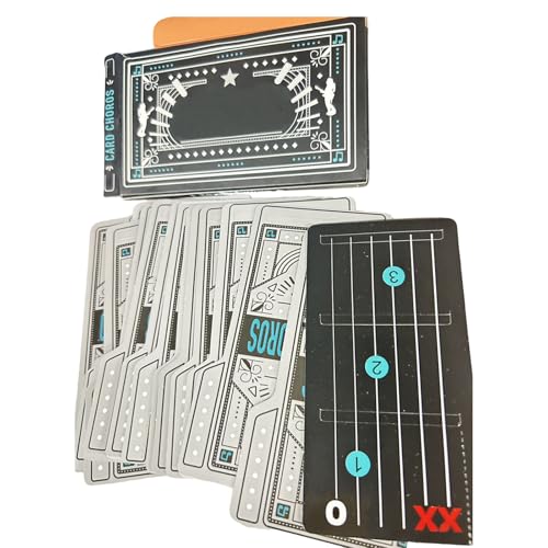 Fantastische Karten zum Mastering von Gitarrenakkorden schnell, Hoarselpse-0 Gitarren-Akkordkarten, Gitarrenakkorde in Minuten lernen, Gitarren-Starter-Set, Lernwerkzeug, Gitarrenzubehör von LAUFUY
