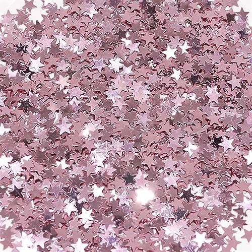 15 g/Beutel, 6/10 mm, Gold/Silber, Acryl-Sterne, Tischkonfetti-Streusel für Hochzeit, Geburtstag, Party, Dekoration, Konfetti-Ballonfüllung, Geburtstagsdekoration für Mädchen (SC09, Roségold, 10 mm) 15 g/Beutel, 6/10 mm, Gold/Silber, Acryl-Sterne, Tischkonfetti-Streusel für Hochzeit, Geburtstag, Party, Dekoration, Konfetti-Ballonfüllung, Geburtstagsdekoration für Mädchen (SC09, Roségold, 10 mm) von LAUOFSHA