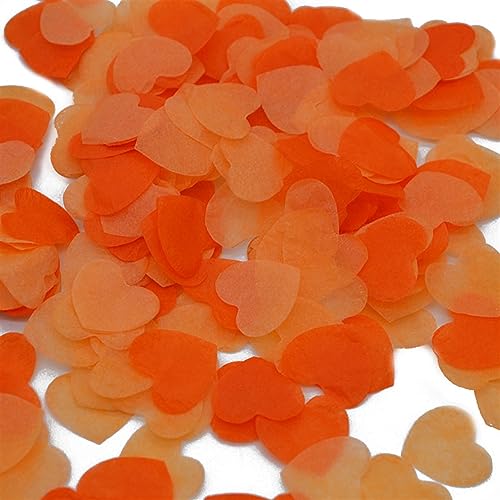 2,5 cm, 1000 Stück Herzform, mehrfarbig, Papier-Konfetti-Ballonfüller, Tischdekoration, Verlobung, Veranstaltung, Partyzubehör, Geburtstagsdekoration für Mädchen (M04) von LAUOFSHA