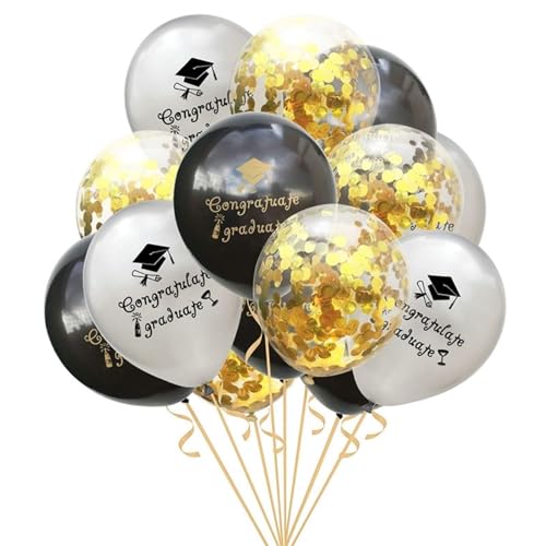 Abschlussfeier, Party-Dekoration, Banner, Glückwünsche, Abschlussfeier, Papiergirlande, schwarz, Doktorhut, Schule 2023, Congrats Grad, Party-Banner, Geburtstagsdekoration für Mädchen (S05–15 Stück) Abschlussfeier, Party-Dekoration, Banner, Glückwünsche, Abschlussfeier, Papiergirlande, schwarz, Doktorhut, Schule 2023, Congrats Grad, Party-Banner, Geburtstagsdekoration für Mädchen (S05–15 Stück) von LAUOFSHA