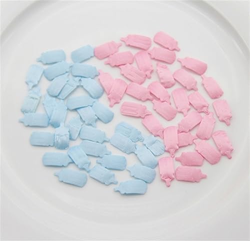 Stoff-Lätzchen für Babypartys, Schnuller, Konfetti, Geburtstag, Streusel für Jungen/Mädchen, Party-Dekorationen, Geburtstagsdekoration für Mädchen, Flaschenmischung, 100 Stück Stoff-Lätzchen für Babypartys, Schnuller, Konfetti, Geburtstag, Streusel für Jungen/Mädchen, Party-Dekorationen, Geburtstagsdekoration für Mädchen, Flaschenmischung, 100 Stück von LAUOFSHA