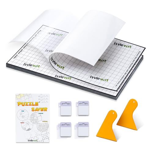 Laveivert 20 Blatt Puzzle Saver Peel & Stick Klebepapier, Konservieren 3 x 1000 Teile, kein Stress, kein Durcheinander, Puzzle-Sparer, einfaches Aufhängen des fertigen Spiels von LAVIEVERT