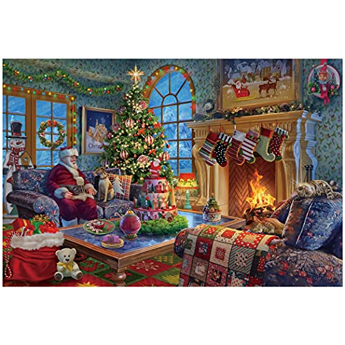 Lavievert 1000 Teile Puzzle, Holzpuzzle, Puzzles für Erwachsene, 1000 Teile Puzzle für Jugendliche & Erwachsene - Weihnachtsmann von LAVIEVERT