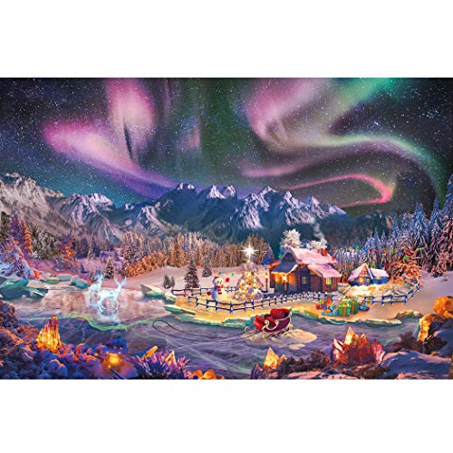 Lavievert 1000 Teile Puzzle für Erwachsene und Kinder (Weihnachten verschneite Nacht) von LAVIEVERT