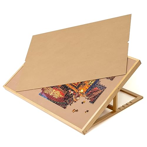 Lavievert Puzzle Tisch, Puzzlekoffer, Puzzle Aufbewahrung, Puzzle Brett mit Abdeckung und 5 verstellbaren Winkeln, für bis zu 1.500 Teile for Puzzles Up to 1500 Pieces Lavievert Puzzle Tisch, Puzzlekoffer, Puzzle Aufbewahrung, Puzzle Brett mit Abdeckung und 5 verstellbaren Winkeln, für bis zu 1.500 Teile for Puzzles Up to 1500 Pieces von LAVIEVERT
