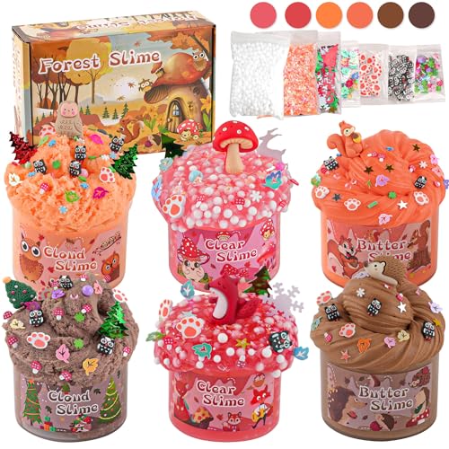 LAWOHO 6 Stück Herbst Slime Set enthält Fluffy Cloud Wolkenschleim, Clear Slime & Butter Schleim, Schleim Kinder Geburtstags Halloween Mitgebsel Schleim Set Mädchen und Jungen LAWOHO 6 Stück Herbst Slime Set enthält Fluffy Cloud Wolkenschleim, Clear Slime & Butter Schleim, Schleim Kinder Geburtstags Halloween Mitgebsel Schleim Set Mädchen und Jungen von LAWOHO