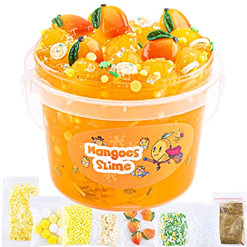 Clear Slime,10,2oz Mango Jelly Cube Glimmer Fluffy Schleim für Kinder, Kinderpartygeschenk, Geburtstag, Ostern, Weihnachten, Neujahr, Geschenk für Mädchen und Jungen im Alter von 6, 7, 8, 9, 10 Jahren Clear Slime,10,2oz Mango Jelly Cube Glimmer Fluffy Schleim für Kinder, Kinderpartygeschenk, Geburtstag, Ostern, Weihnachten, Neujahr, Geschenk für Mädchen und Jungen im Alter von 6, 7, 8, 9, 10 Jahren von LAWOHO
