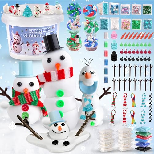 LAWOHO Build a Snowman Kit mit Ton und 500ML Kinder Clear Slime - Schneemann Slime Kit halloween mitgebsel Weihnachten Kindergeburtstag Gastgeschenke für Mädchen und Jungen, Slime Set Zum Selbermachen LAWOHO Build a Snowman Kit mit Ton und 500ML Kinder Clear Slime - Schneemann Slime Kit halloween mitgebsel Weihnachten Kindergeburtstag Gastgeschenke für Mädchen und Jungen, Slime Set Zum Selbermachen von LAWOHO