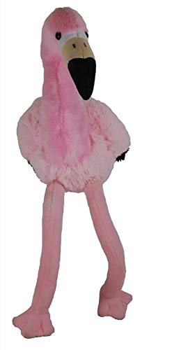 LB Supersüß Flamingo Pink, sitzend ca 23 cm groß und 40 cm hängend,Schmusetier,Kuscheltier,Plüsch von LB