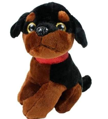 L&B Supersüß Hund, Kuscheltier Hund mit Glitzeraugen,Schmusehund ca 23 cm von LB