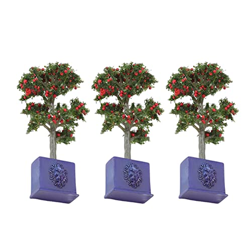 LBEC Obstbaum-Modell, Miniatur-Puppenhaus-Pflanzen, langlebig, 1:12, lichtbeständig, für Puppenhaus-Dekoration von LBEC
