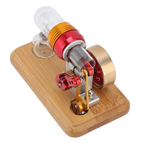 LBEC Stirlingmotor, einfach zu bedienen Praktisches Stirlingmotormodell aus Aluminiumlegierung für wissenschaftliche Projekte von Kindern von LBEC