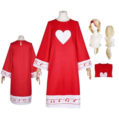 Anime Hazbin Hotel Charlie Morningstar Cosplay Kostüm Rollenspiel Outfit mit Perücke weißes Herz rotes Kleiderset Halloween Comic Con Party Karneval Uniform für Erwachsene und Kinder Unisex An Anime Hazbin Hotel Charlie Morningstar Cosplay Kostüm Rollenspiel Outfit mit Perücke weißes Herz rotes Kleiderset Halloween Comic Con Party Karneval Uniform für Erwachsene und Kinder Unisex An von LBKHNRT