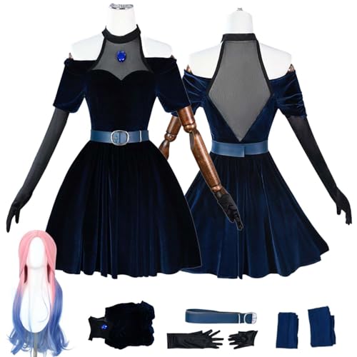 LBKHNRT Anime Alien Stage Mizi Cosplay Kostüm Rollenspiel Outfit mit Perücke Kleid Accessoires Halloween Comic Con Party Karneval Uniform für Erwachsene Kinder Unisex Anzug LBKHNRT Anime Alien Stage Mizi Cosplay Kostüm Rollenspiel Outfit mit Perücke Kleid Accessoires Halloween Comic Con Party Karneval Uniform für Erwachsene Kinder Unisex Anzug von LBKHNRT