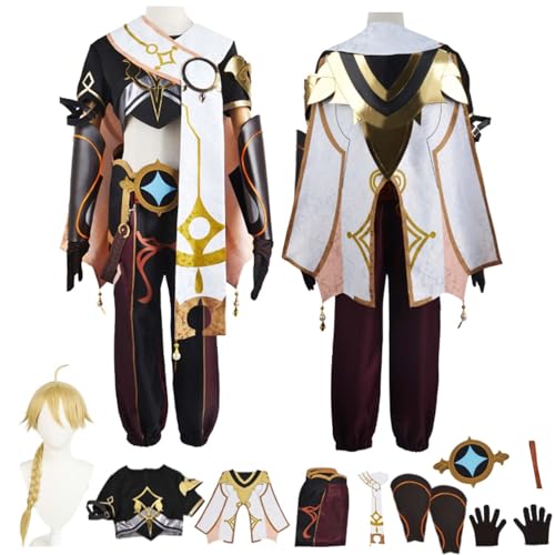 LBKHNRT Anime G'enshin Impact Aether Cosplay Kostüm Rollenspiel Outfit mit Perücke Jacke Zubehör Set Halloween Comic Con Party Karneval Uniform für Erwachsene Kinder Unisex Anzug LBKHNRT Anime G'enshin Impact Aether Cosplay Kostüm Rollenspiel Outfit mit Perücke Jacke Zubehör Set Halloween Comic Con Party Karneval Uniform für Erwachsene Kinder Unisex Anzug von LBKHNRT