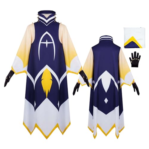 LBKHNRT Anime Hazbin Hotel Adam The Exorcist Cosplay Kostüm Rollenspiel Outfit mit Perücke langem blauen Roben Set Halloween Comic Con Party Karneval Uniform für Erwachsene und Kinder Unisex Anzug LBKHNRT Anime Hazbin Hotel Adam The Exorcist Cosplay Kostüm Rollenspiel Outfit mit Perücke langem blauen Roben Set Halloween Comic Con Party Karneval Uniform für Erwachsene und Kinder Unisex Anzug von LBKHNRT