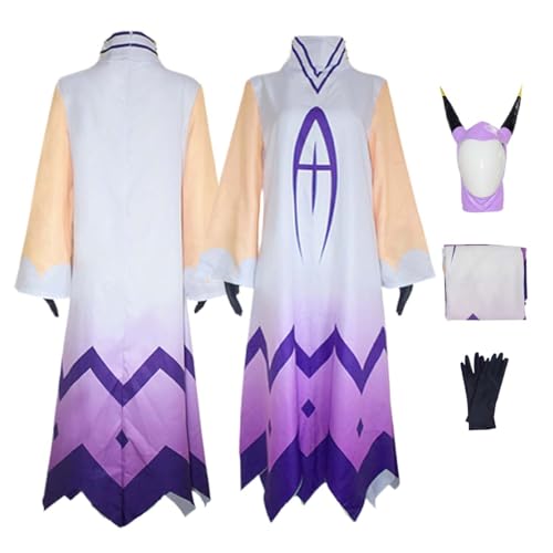 LBKHNRT Anime Hazbin Hotel Adam The Exorcist Cosplay Kostüm Rollenspiel Outfit mit Perücke langer Robe mit Hut Set Halloween Comic Con Party Karneval Uniform für Erwachsene und Kinder Unisex Anzug LBKHNRT Anime Hazbin Hotel Adam The Exorcist Cosplay Kostüm Rollenspiel Outfit mit Perücke langer Robe mit Hut Set Halloween Comic Con Party Karneval Uniform für Erwachsene und Kinder Unisex Anzug von LBKHNRT