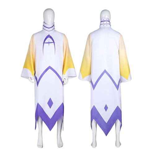 LBKHNRT Anime Hazbin Hotel Adam The Exorcist Cosplay Kostüm Rollenspiel Outfit mit Perücke weißem langem Roben Set Halloween Comic Con Party Karneval Uniform für Erwachsene und Kinder Unisex Anzug LBKHNRT Anime Hazbin Hotel Adam The Exorcist Cosplay Kostüm Rollenspiel Outfit mit Perücke weißem langem Roben Set Halloween Comic Con Party Karneval Uniform für Erwachsene und Kinder Unisex Anzug von LBKHNRT