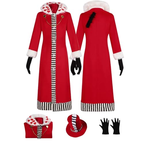 LBKHNRT Anime Hazbin Hotel V’alentino Cosplay Kostüm Rollenspiel Outfit mit Hut Mantel Set Halloween Comic Con Party Karnevalsuniform für Erwachsene Kinder Unisex Anzug LBKHNRT Anime Hazbin Hotel V’alentino Cosplay Kostüm Rollenspiel Outfit mit Hut Mantel Set Halloween Comic Con Party Karnevalsuniform für Erwachsene Kinder Unisex Anzug von LBKHNRT