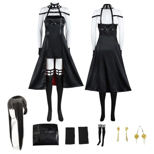 LBKHNRT Anime SPY×FAMILY Yor Forger Cosplay Kostüm Rollenspiel Outfit mit Perücke Kopfschmuck Kleiderset Halloween Comic Con Party Karneval Uniform für Erwachsene Kinder Unisex Anzug LBKHNRT Anime SPY×FAMILY Yor Forger Cosplay Kostüm Rollenspiel Outfit mit Perücke Kopfschmuck Kleiderset Halloween Comic Con Party Karneval Uniform für Erwachsene Kinder Unisex Anzug von LBKHNRT