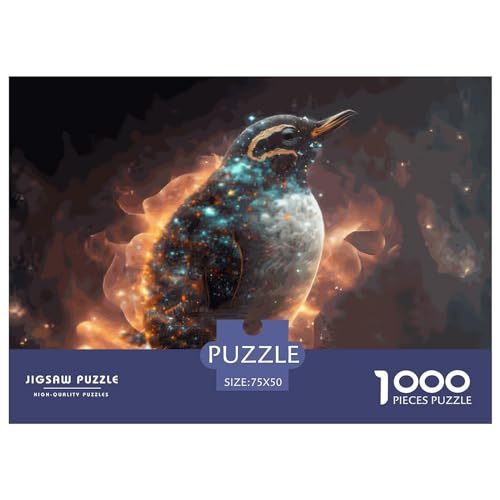 1000 Teile Tier-Pinguin-Puzzle, kreative rechteckige Puzzles für Erwachsene und Kinder, große Puzzles für Familien-Lernspiel 1000 Teile (75 x 50 cm) von LBLmoney