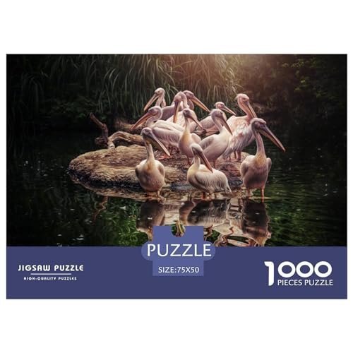 1000 Teile kreative Puzzles, Tier-Vogel-Puzzles, rechteckiges Puzzle, Lernspielzeug, Geschenk für Kinder und Erwachsene, 1000 Stück (75 x 50 cm) von LBLmoney