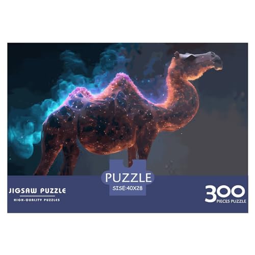 300-teiliges Puzzle, Tier-Kamel-Puzzles für Erwachsene, Holzpuzzle, Lernspiel für Erwachsene und Kinder, 300 Teile (40 x 28 cm) von LBLmoney