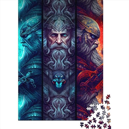 500 Teile Puzzle für Erwachsene, nordische Götter, Puzzle für Erwachsene, 500 Teile, schwierige Herausforderungspuzzles für Jugendliche, kreative Holzpuzzles für Geschenke, 500 Teile (52 x 38 cm) 500 Teile Puzzle für Erwachsene, nordische Götter, Puzzle für Erwachsene, 500 Teile, schwierige Herausforderungspuzzles für Jugendliche, kreative Holzpuzzles für Geschenke, 500 Teile (52 x 38 cm) von LBLmoney