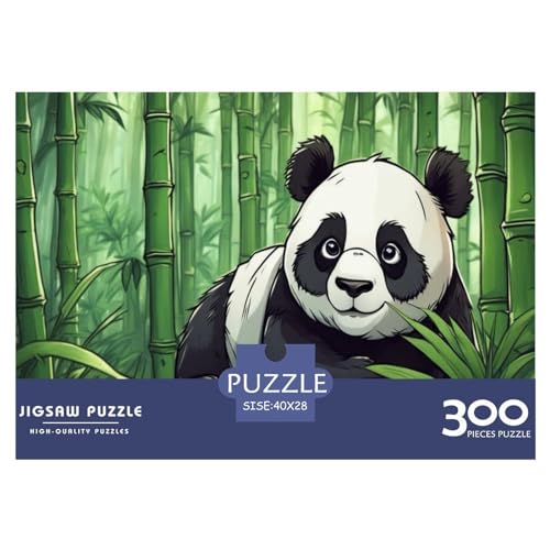Cute_Panda Puzzle für Erwachsene, 300 Teile, klassisches Puzzle, Holzpuzzle, Wandkunst, einzigartiges Spielzeug, Geschenk, 300 Stück (40 x 28 cm) von LBLmoney