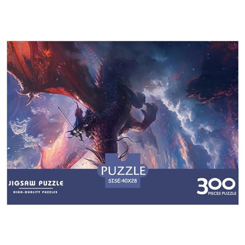 Drachenfliegen-Puzzle für Erwachsene, 300 klassisches Puzzle, entspannendes Holzpuzzlespiel, Denksportaufgabe, 300 Teile (40 x 28 cm) von LBLmoney