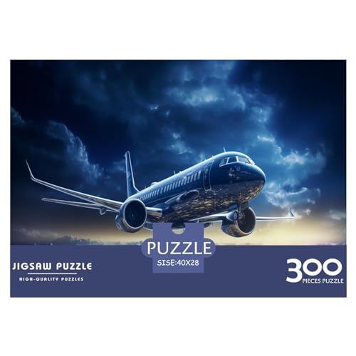 Flugzeug-Puzzle, 300 Teile, kreatives rechteckiges großes Familienpuzzlespiel, Kunstwerk für Erwachsene und Teenager, 300 Teile (40 x 28 cm) von LBLmoney