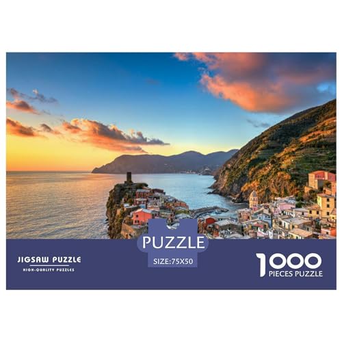 Italian Beauty Puzzles 1000 Teile Puzzle Kreatives rechteckiges großes Familienpuzzlespiel Kunstwerk für Erwachsene Teenager 1000 Teile (75 x 50 cm) von LBLmoney