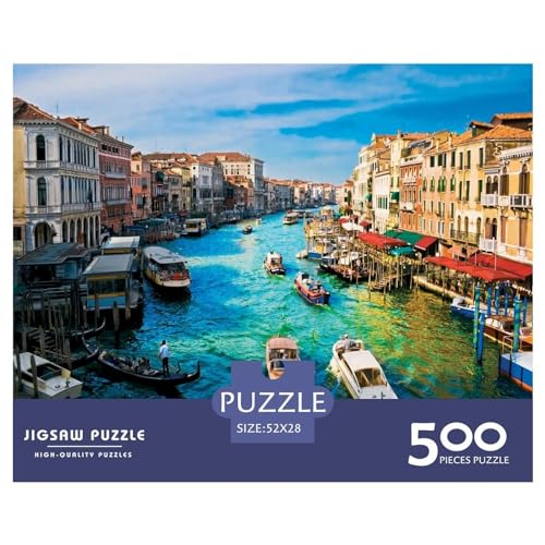 Italienische Schönheit, Puzzle, 500 Teile, für Erwachsene, Puzzle für Erwachsene, 500 Teile, Lernspiele, 500 Teile (52 x 38 cm) von LBLmoney