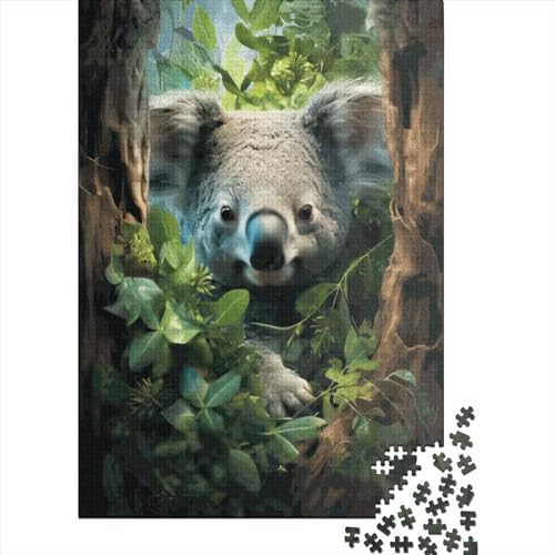 Koala im Wald, 1000 Teile, für Erwachsene, Puzzle für Jugendliche, 1000 Teile, Lernspiele, einzigartiges Geschenk für Geburtstag, Weihnachten, 1000 Teile (75 x 50 cm) von LBLmoney