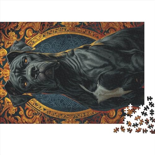 Mastiff_Dog Puzzle für Erwachsene, 1000, klassisches Puzzle, entspannendes Holzpuzzlespiel, Denksportaufgabe, 1000 Teile (75 x 50 cm) von LBLmoney