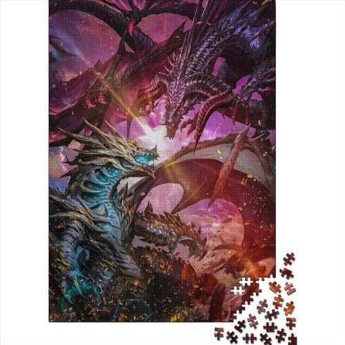 Monster Hunter World 300 Puzzle, Holzpuzzles, Jugendliche und Erwachsene, kreatives Puzzle, Lernspiel, Puzzles für Familie und Freunde, 300 Teile (40 x 28 cm) von LBLmoney