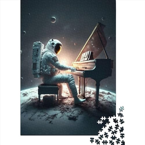 Piano in Space 300 Stück Puzzles Für Erwachsene Teenager Stress Abbauen Familien-Puzzlespiel Mit Poster in 300-teiliges Puzzle Kinder Lernspiel Spielzeug Geschenk Puzzel 300pcs (40x28cm) von LBLmoney