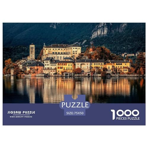 Puzzle „Italienische Schönheit“, Puzzle für Erwachsene, 1000 Teile, Holzpuzzle, Wandkunst-Puzzlespiele, 1000 Teile (75 x 50 cm) von LBLmoney