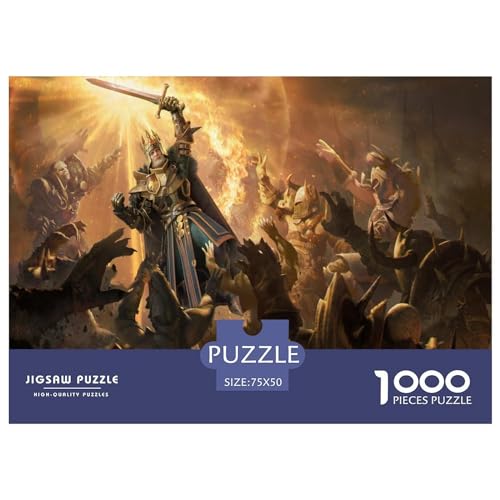 Puzzle 1000 Teile für Erwachsene, Ritterkönig, Puzzle 1000 Teile für Erwachsene, 1000 Teile (75 x 50 cm) von LBLmoney