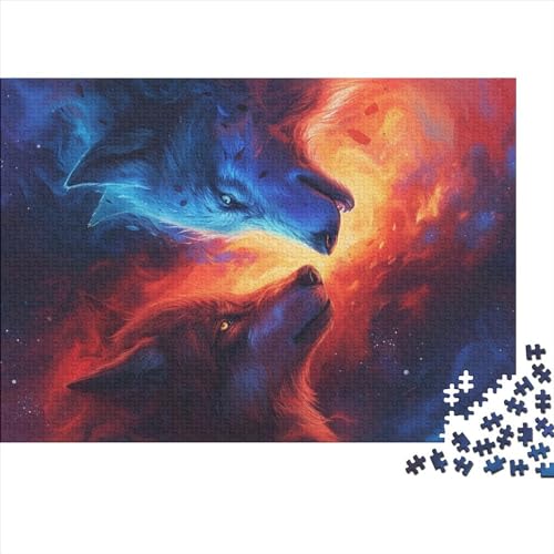 Puzzle 1000 Teile für Erwachsene Art Wolf Puzzle 1000 Teile für Erwachsene 1000 Teile (75 x 50 cm) von LBLmoney