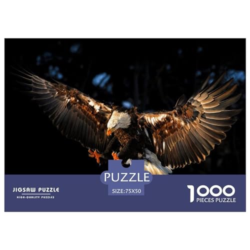 Puzzle für Erwachsene, 1000 Teile, Adler fliegt, Puzzle für Erwachsene, herausforderndes Spiel, Denksportaufgaben, 1000 Teile (75 x 50 cm) von LBLmoney