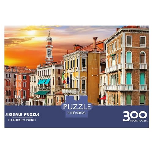 Puzzle für Erwachsene, 300 Teile, italienische Schönheit, kreatives rechteckiges Puzzle, Dekompressionsspiel, 300 Teile (40 x 28 cm) von LBLmoney