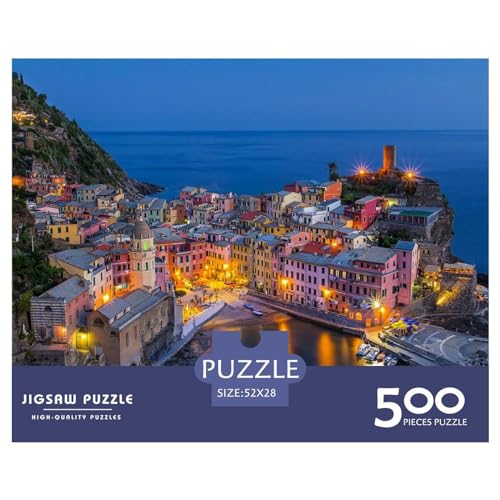 Puzzles 500 Teile für Erwachsene, Italienische Schönheit, Puzzles 500 Teile für Erwachsene, 500 Teile (52 x 38 cm) von LBLmoney