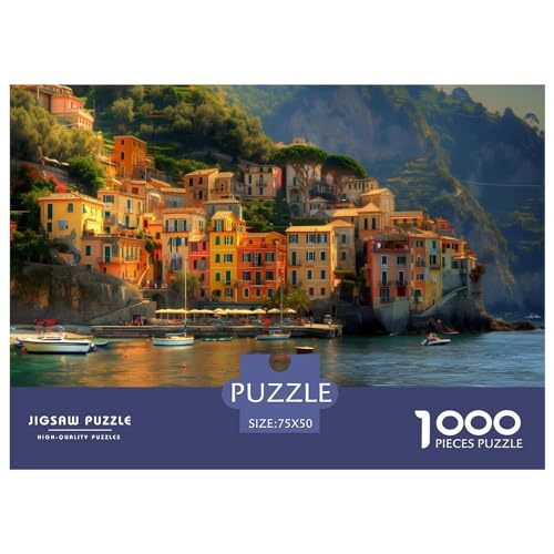 Puzzles für Erwachsene, 1000 Teile, Klassische italienische Schönheit, Holzpuzzle, entspannendes Puzzlespiel, Denksportaufgaben, 1000 Teile (75 x 50 cm) von LBLmoney