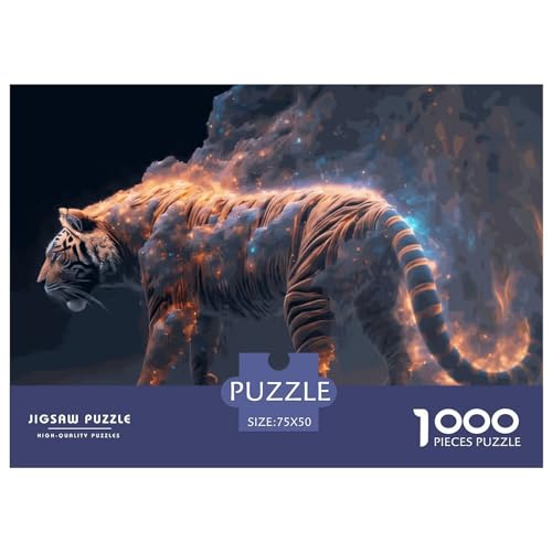 Puzzles für Erwachsene, 1000 Teile, Tier-Tiger-Puzzles für Erwachsene, Holzbrett-Puzzles, lustiges Geschenk, 1000 Teile (75 x 50 cm) von LBLmoney